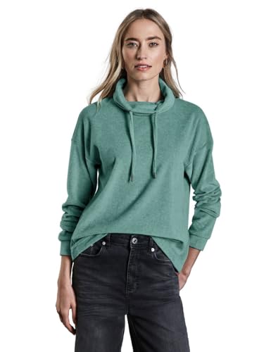 T-Shirt avec col châle drapé Street One A322510 haut fluide manches courtes