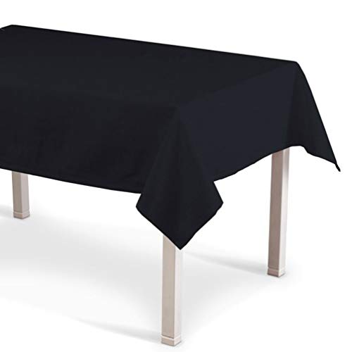 VITA PERFETTA Mantel de mesa rectangular antimanchas impermeable, poliéster, Negrorn, 140 x 240 cm