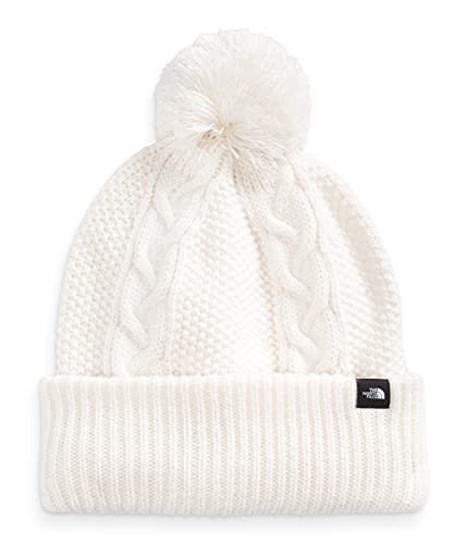 The North Face Women's Cable Minna Beanie, Gardenia White, OS