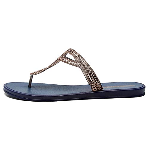 Sandália Rasteira Grendha San Martin III - Azul - 38