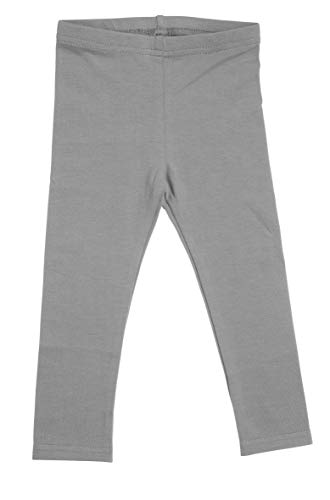 Silky Toes Baby Leggings, Toddler Soft Cotton Pants for Girls and Boys (6-12 Months, Grey)
