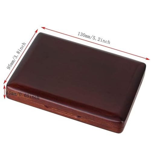 image for TUOREN Wooden Oboe Reed Case Maroon Oboe Reed Box Holder for 12pcs Ree