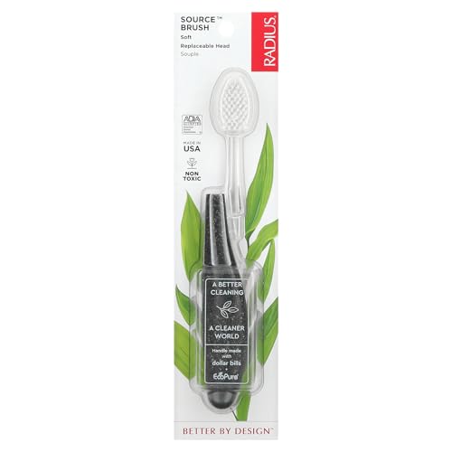 Brosse à dents Radius écologique à poils médium pour gencives