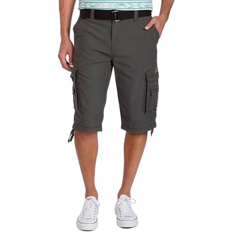 UNIONBAY Men's Cordova Belted Cargo Shorts Cover