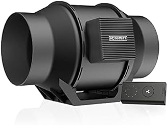 CLOUDLINE A6, Quiet 6” Inline Duct Fan with Speed Controller, EC Motor - Ventilation Exhaust Fan for Heating Cooling Booster, Grow Tents, Hydroponics