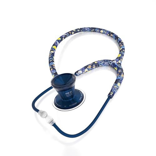 Image of MDF Instruments Capridium ProCardial Cardiology Stethoscope, Limited Edition Mprints, Lightweight Titanium, Adult, Dual Head, Go Van Go Tube, Capridium Chestpiece-Headset, MDF797TVGCD