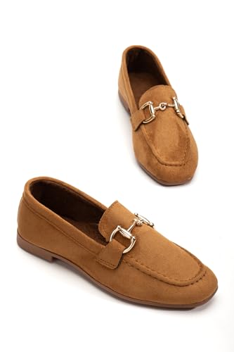 Image of Women's Loafers,Slip On Work Shoes for Women, Comfortable Flats for Daily Wear, Penny Loafers