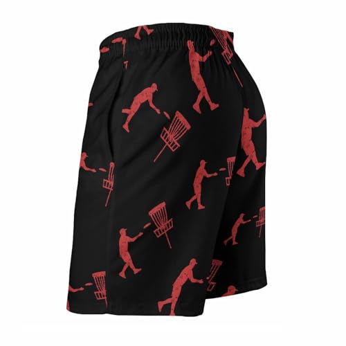 Disc Golf Icon Basket Mens Swim Trunks Shorts Beach Pants Swimming Trunk Mesh Lining with Pockets3