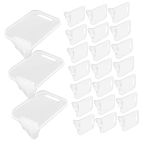 jojofuny 40 piezas Separadores Plásticos Transparentes para Frigorífico Divisores Ajustables y Extraíbles para Puerta de Refrigerador Organizadores Convenientes para Compartimentos