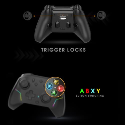 Image of Cosmic Byte Starforge Tri-Mode Controller | Optical Triggers with Trigger Locks | TMR Replaceable Joysticks | Impulse Trigger Feedback | HD Voice Coil Vibration | Macro Back Buttons | RGB & Tri-Mode Connectivity