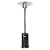 HEXAGO 47,000 BTU Commercial Stainless Outdoor Patio Heater,Adjustable Portable Liquid Prop ane Gas Floorstanding Heater with Wheels,ETL Listed
