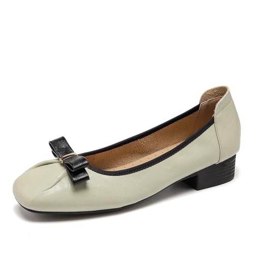 Chaussures bout carré souples ballerines confortables bas talon