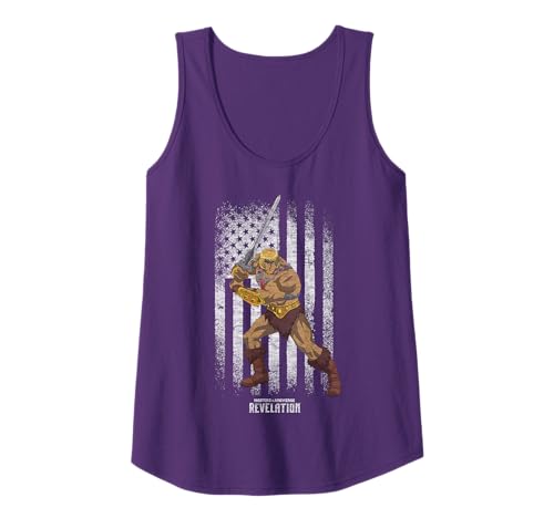 Débardeur He-Man Masters Of The Universe au style vintage drapeau usé