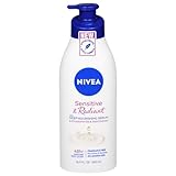 NIVEA, Sensitive & Radiant Body Lotion, 16.9 Fl Oz