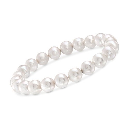 Ross-Simons 8-8.5mm Cultured Pearl Stretch Bracelet. 7 inches