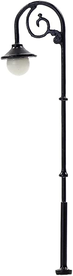 LYM58 10pcs Model Railway Single Head Street Lgiht HO Scale 63mm or 2.48inch Lamppost LEDs