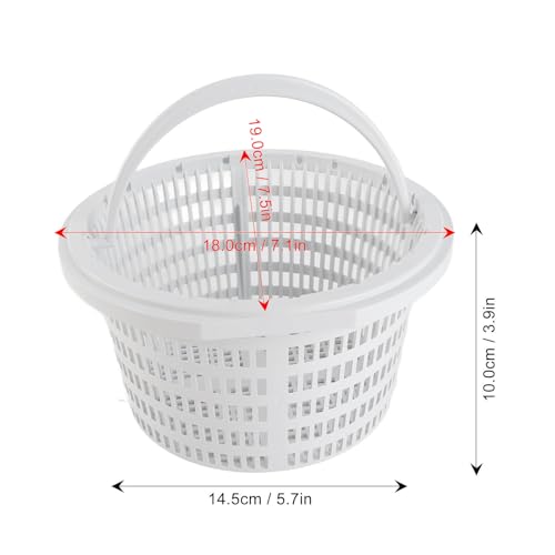Yctze Skimmer Korb 19 cm Pool Sieb Innendurchmesser 16 cm Durchmesser Mehrzweck-Skimmer-Filterkorb für Effektive Poolreinigung Ersatz-Skimmerkorb Pool Vorfilter