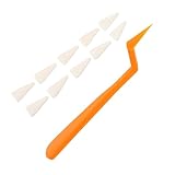 FOMIYES Schwammwischer Satz für Skizzen Vielseitiges Künstlerwerkzeug mit Ersatz Schwammaufsätzen Formstabil für Detailreiche Zeichnungen und Flächenabwurf