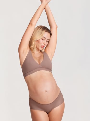 Image of MOMANDA Crossover Nursing Bras for Breastfeeding | Racerback maternity sleep bralettes, Wireless, Comfy, For women