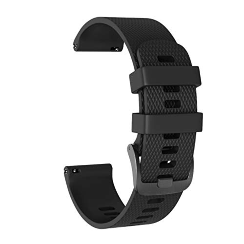 TeaBoy Compatible with Vivoactive 3 Watch Band, 20mm Quick Release Sport Silicone Replacement Fitness Bands Compatible with Garmin Vivoactive 3/ Forerunner 645 Music/Galaxy 42mm Smart Watch