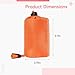 Machify Waterproof Emergency Sleeping Bag, Lightweight Thermal Bivy Sack, Orange, Whistle Included, Compact for Survival, Camping, Hiking, 85 X 35 in / 215 X 90 Cm