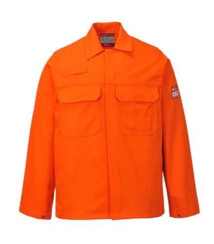 Portwest Workwear Mens BizWeld Jacket Orange Medium