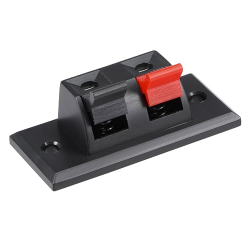 2 terminales de resorte para altavoz, pack 2 piezas miniatura 4