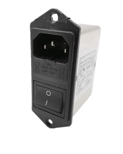 Toma doble fusible CW2C-10A-T con filtro de red de 10A para impresoras 3D