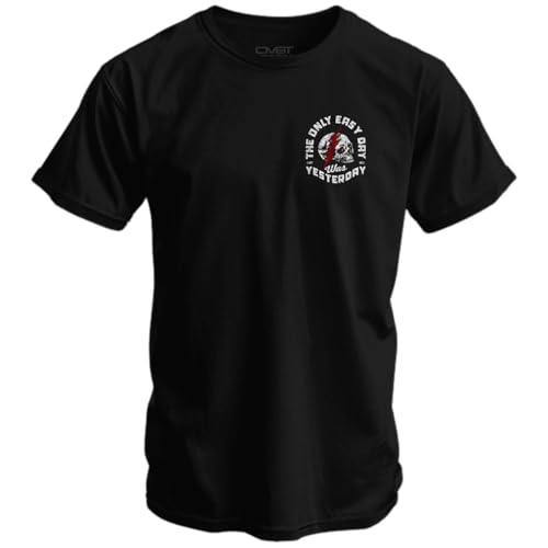 Combat Iron Men's Graphic T-Shirt | The Only Easy Day was Yesterday | Athletic Fit, Tagless Comfort2