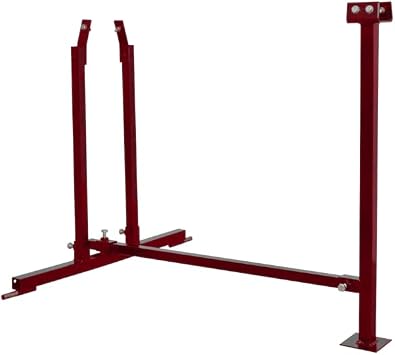 Titan Pro 7 Ton Electric Log Splitter Stand Red, Metal, Floor Mount, Firewood Preparation, Home Heating, Camping