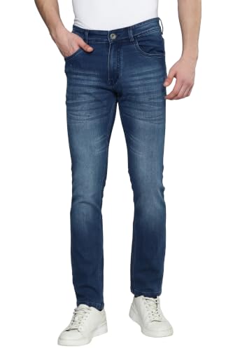 Image of Allen Cooper Slimmy Comfortable Mid Rise Denim Jeans for Men
