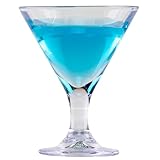 G.E.T. SW-1430-1-CL Heavy-Duty Shatteproof Plastic Martini Shot Glasses, 3 Ounce, Clear (Set of 12)