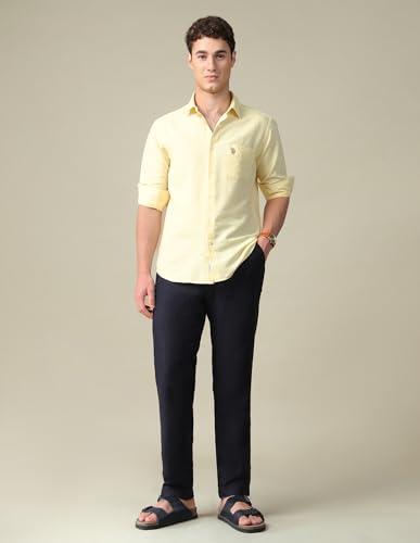 Image of U.s.Polo Association Men's Solid Tailored fit Shirt