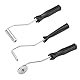 3 PCs Fiberglas Roller Kit Professionelles Glasfaser -Rollen -Set, 3 Stück Fiberglasblasblasen Paddel -Werkzeugkit für Formharz, Effizient, Einfach zu Reinigen