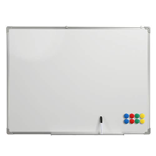 Preisvergleich Produktbild Whiteboard Magnettafel Weißwandtafel Memoboard Pinnwand 110x80cm Aluminiumrahmen magnetisch büroMi®