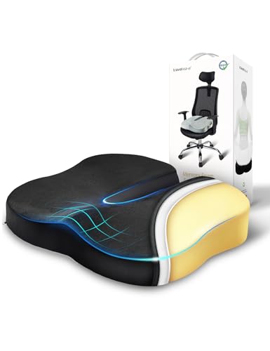 Travel Ease Sitzkissen aus Memory-Schaumstoff, Sitzkissen in...
