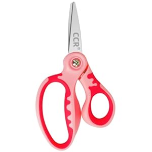 CCR Linkshänder Schere Kinder,13.2cm Linkshänder Bastelschere Kinder,Komfort Griff,Geeignet für Schulen Wohnungen Bastelraum,1 Stück