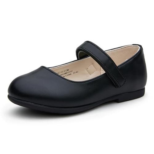 BlueKnot Girl Mary Jane Ballet Flat Dress Shoe for Toddler Little Kid