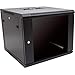 RackSolutions 15U Wall Mount Rack Cabinet Single Section with Locking Glass Door