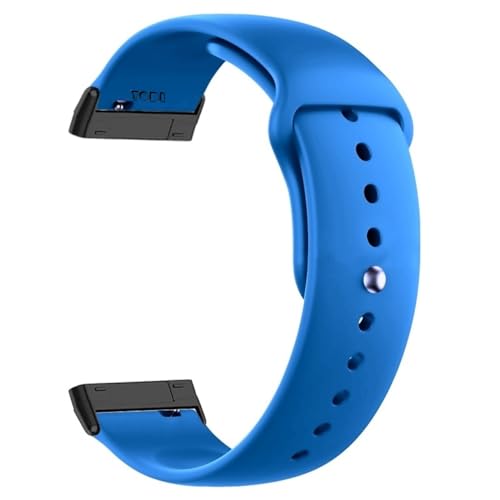 Image of YODI Watch Band Compatible with Fitbit Versa 4 / Fit bit Versa 3 / Fitbit Sense /Sense 2 Band, Soft Replacement Silicone Wristband for Women Flexible Waterproof Sport Watch Strap for Men Large