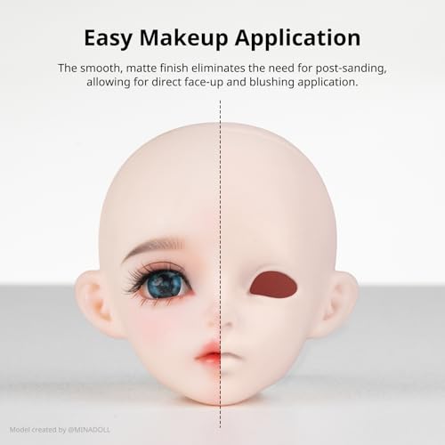 Image of ANYCUBIC BJD Wear-Resistant 3D Printer Resin, Anti-Impact Flexible Joint 3D Resin for Ball-Jointed Dolls, Ideal Skin Tone for Action Figures & Dolls, Mia White, 1kg