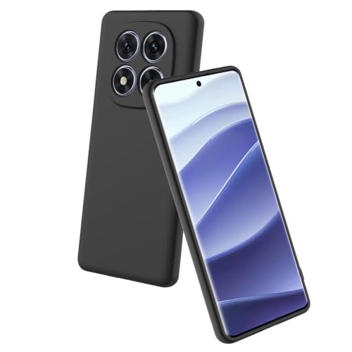Image of Back Cover Compatible with Redmi Note 15 Pro Plus 5G | Full Camera Protection | Premium Liquid Silicon Case | Flexible Bumper Case for Mi Redmi Note 15 Pro Plus 5G / Poco M8 Pro 5G (Black)