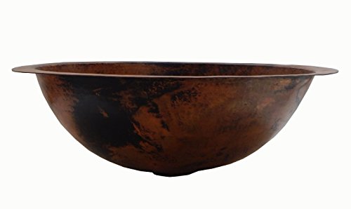 Mexican-Copper-Sink-Drop-In-Bathroom-Sinks-16×13-Stained-Patina Mexican Copper Sink Drop In Bathroom Sinks 16×13 Stained Patina