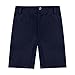 ASFGIMUJ School Uniform Shorts for Boys Girls Stretch Relaxed Fit Twill Straight Leg Shorts Kids Uniform Pants with Pockets 9-10 Years a01-Navy