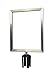 Tensabarrier - FRAME-HDSC-1S-1114HD-V - Frame w/Heavy Duty Sign Cone Satin Chrome 11x14 Heavy Duty Vertical
