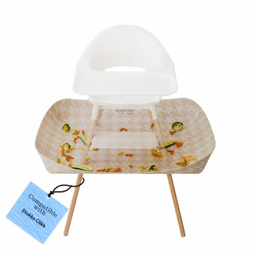 CATCHY - Food Catcher - Compatible with Stokke Clikk High Chair + 12 Other High Chairs - Highchair Sold Separately - Baby &amp; Toddler Food &amp; Mess Catcher - Under High Chair Accessory