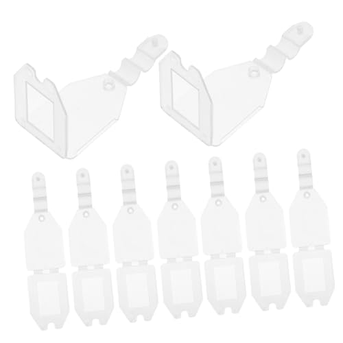 OSALADI 20piezas Portaetiquetas Para Supermercados Tiendas Minoristas Soporte De Etiquetas De Precio Portaprecios Portaetiquetas De Precio Minorista Para Estanterías De Alambre