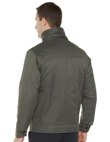 Image of Qube By Fort Collins Men's Winter Jacket - Padded Casual Jacket for Men | Full Zip High Neck Jacket with Stand Collar, Chest Zip Pocket & Side Pockets for Office, Winter Wear, Travel & Daily Use