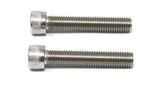 Image of iexcell 2 Pcs M14 x 75mm Thread Pitch 2 mm Stainless Steel 304 Hex Socket Head Cap Screws Bolts Kit