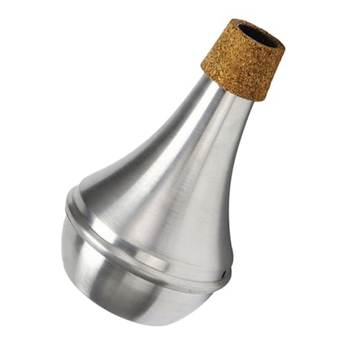 ifundom Aluminum Alloy Cork Trumpet Mute Trombone Practice Mute for Brass Instruments Lightweight and Easy to Install